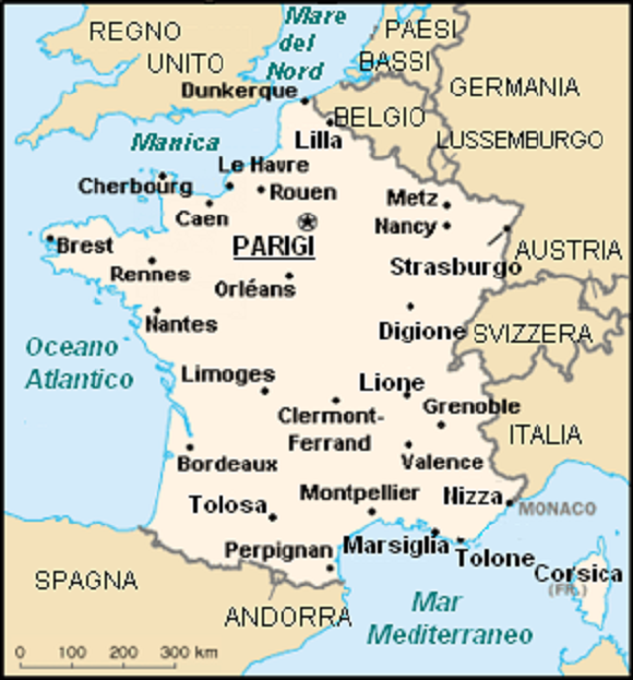 CARTINA FRANCIA